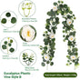 Eucalyptus with Flowers - 60 Heads V1221-EUCALYPTUS-WITH-FLOWERS-60HEADS