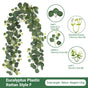 Eucalyptus with Flowers - 60 Heads-F V1221-EUCALYPTUS-WITH-FLOWERS-60HEADS-F