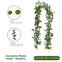 Eucalyptus with Flowers - 61 Heads-M V1221-EUCALYPTUS-WITH-FLOWERS-61HEADS-M