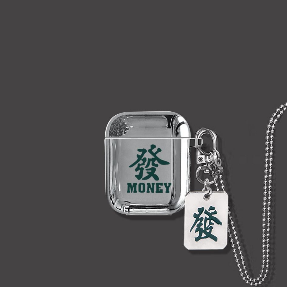 Facai AirPods 1 2 Case+Keyring+Necklace V1221-FACAI-AIRPODS-1-2-CASE-KEYRING-NECKLACE