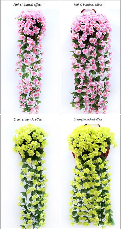 FauxFive-PetaledGreenFlower V1221-FIVE-PETALGREEN-1BUNCH