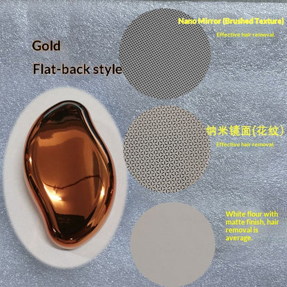 FlatBackPink-BrushedNanoGlass(GoldSurface) V1221-FLATBACKPINK-BRUSHED-GOLDFACE