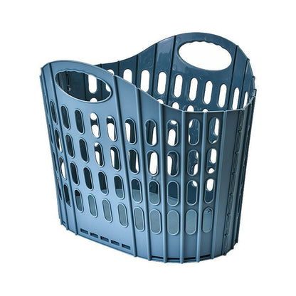 Fold the dirty clothes basket-large blue V1221-FOLD-THE-DIRTY-CLOTHES-BASKET-LARGE-BLUE
