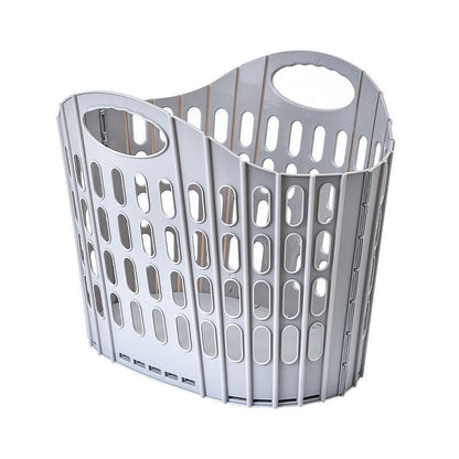 Fold the dirty clothes basket-large gray V1221-FOLD-THE-DIRTY-CLOTHES-BASKET-LARGE-GRAY