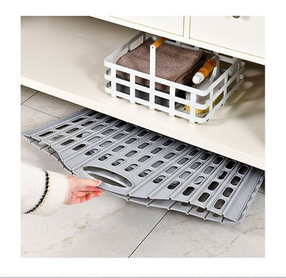 Fold the dirty clothes basket-large gray V1221-FOLD-THE-DIRTY-CLOTHES-BASKET-LARGE-GRAY