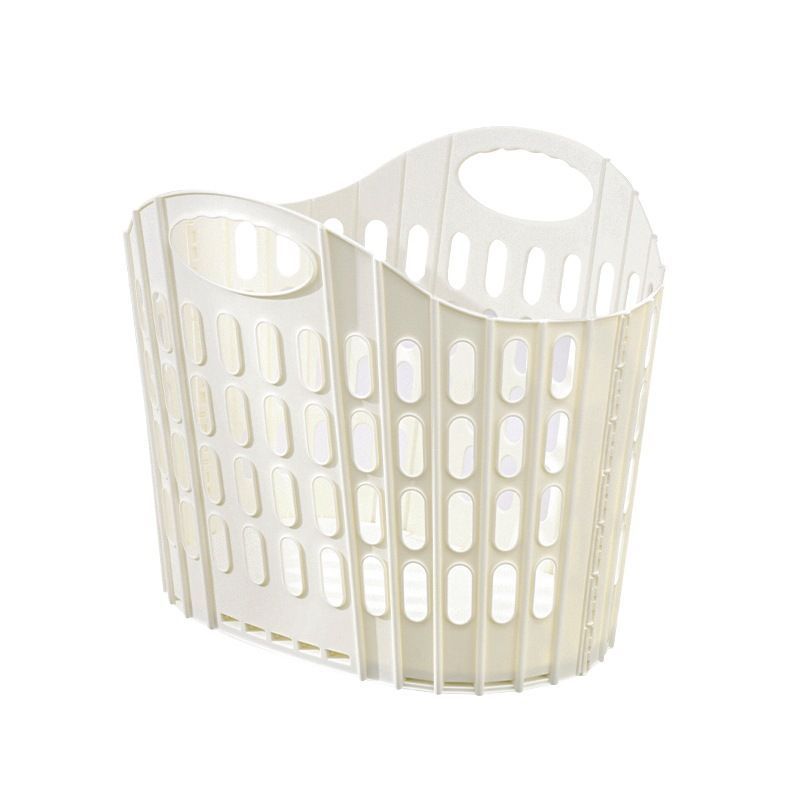 Fold the dirty clothes basket-large white V1221-FOLD-THE-DIRTY-CLOTHES-BASKET-LARGE-WHITE