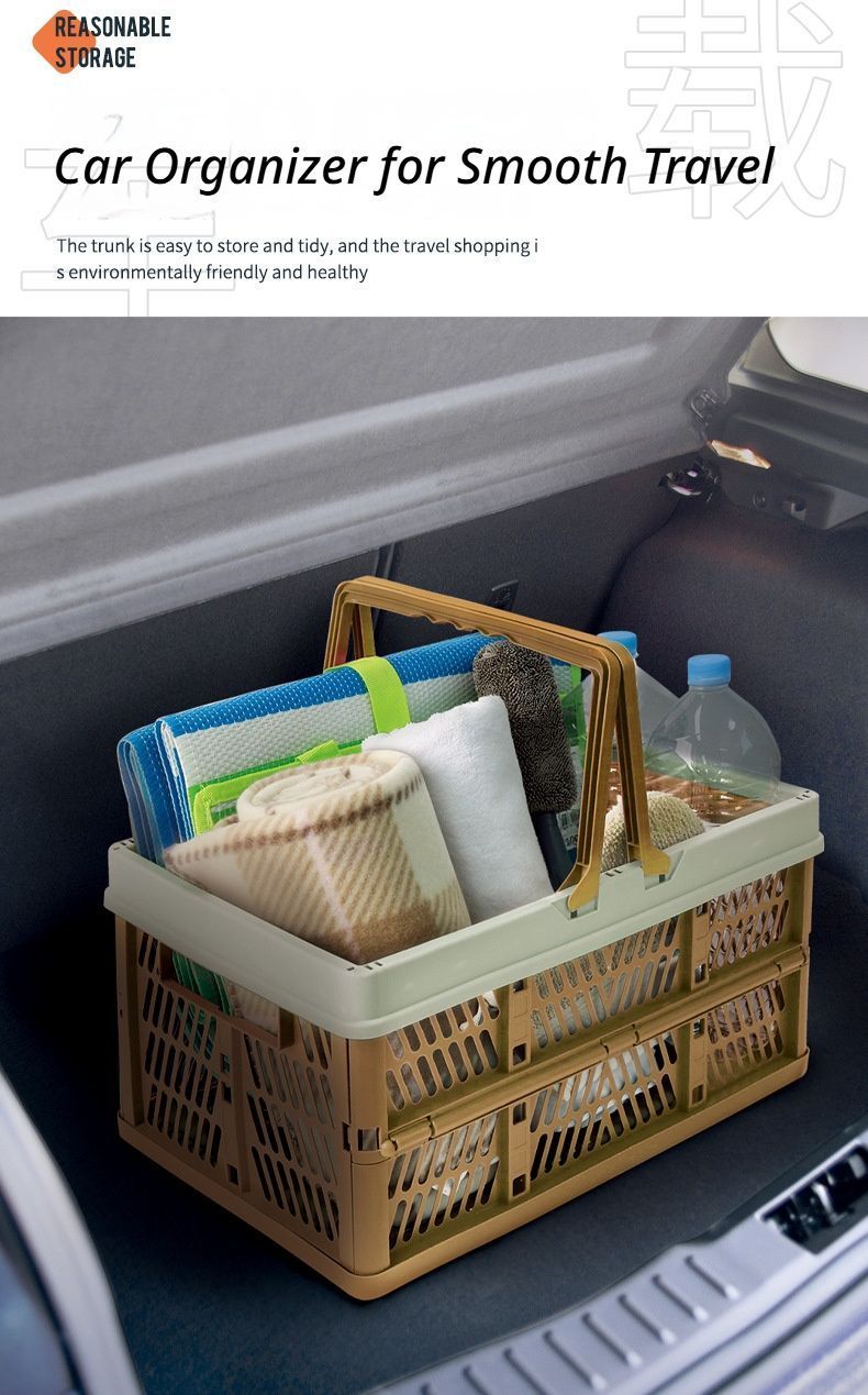 Folding picnic basket-Blue with Gray V1221-FOLDING-PICNIC-BASKET-BLUE-WITH-GRAY