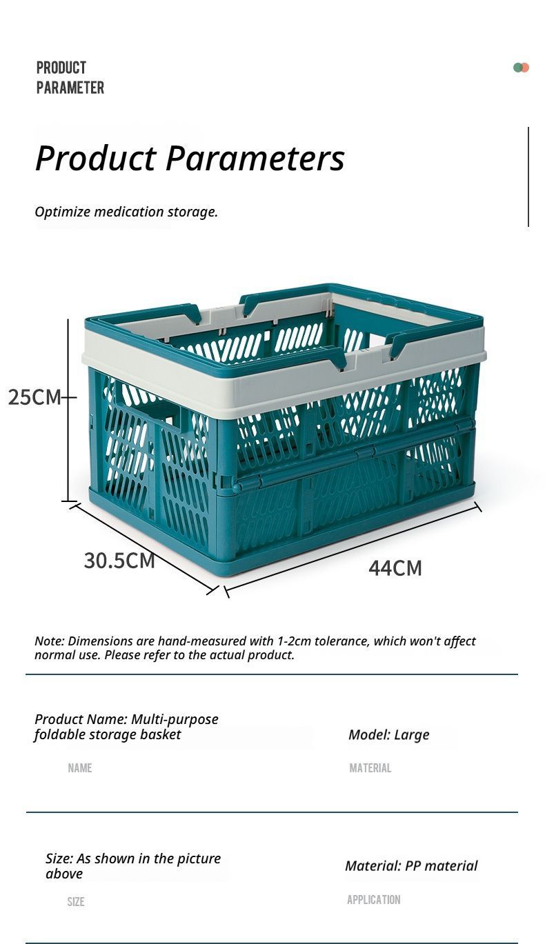 Folding picnic basket-Blue with Gray V1221-FOLDING-PICNIC-BASKET-BLUE-WITH-GRAY