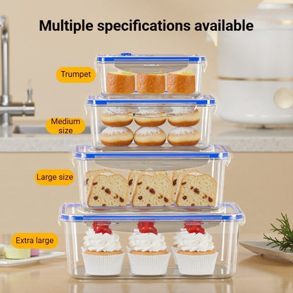 FoodStorageContainerSetofFour-Small,Medium,Large,ExtraLarge V1221-FOODSTORAGECONTAINER-FOUR-PIECE-SET