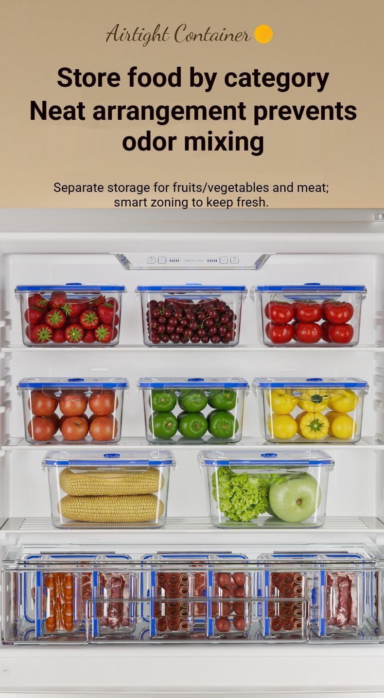 FoodStorageContainerSetofFour-Small,Medium,Large,ExtraLarge V1221-FOODSTORAGECONTAINER-FOUR-PIECE-SET