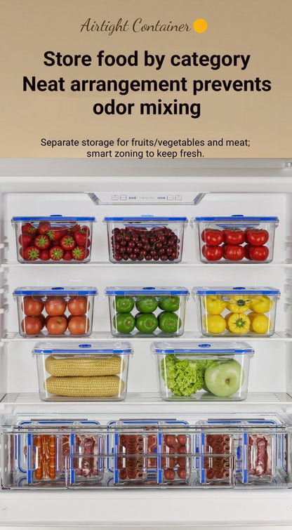FoodStorageContainerSetofFour-Small,Medium,Large,ExtraLarge V1221-FOODSTORAGECONTAINER-FOUR-PIECE-SET