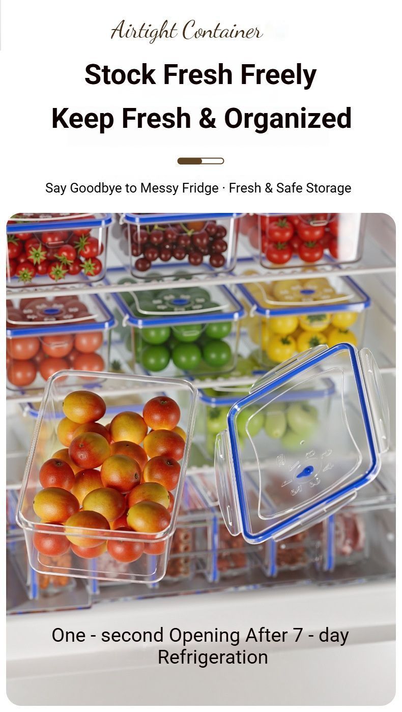 FoodStorageContainerSetofFour-Small,Medium,Large,ExtraLarge V1221-FOODSTORAGECONTAINER-FOUR-PIECE-SET