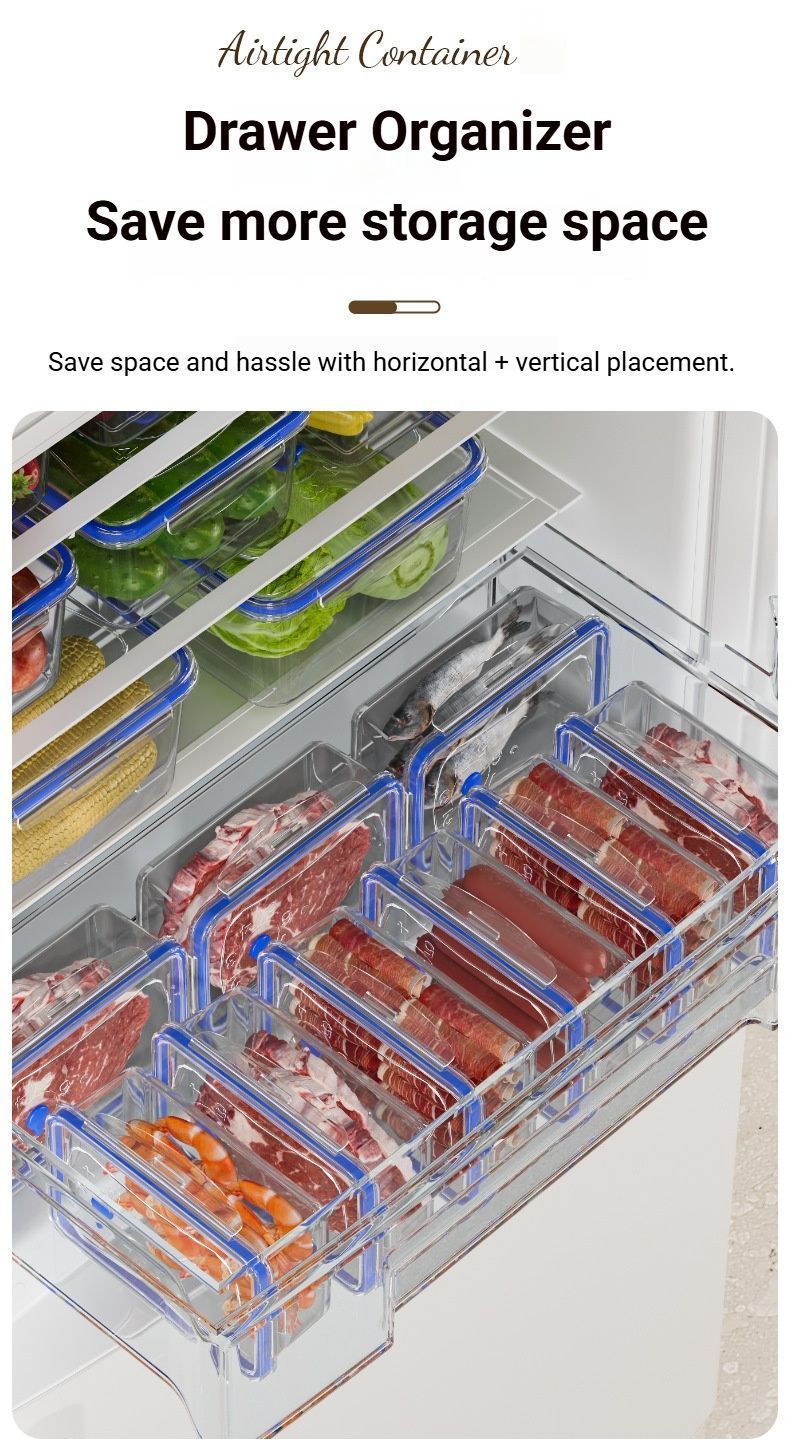 FoodStorageContainerSetofFour-Small,Medium,Large,ExtraLarge V1221-FOODSTORAGECONTAINER-FOUR-PIECE-SET