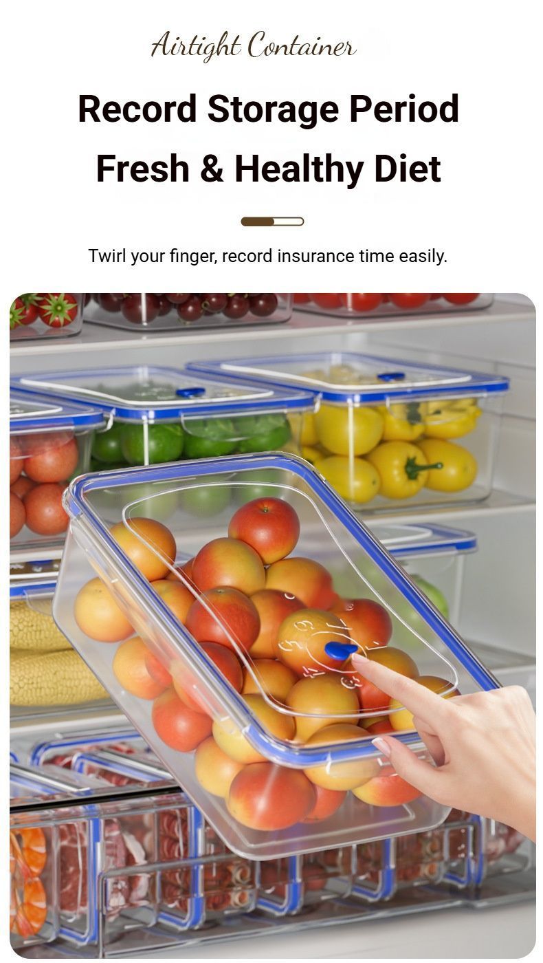 FoodStorageContainerSetofFour-Small,Medium,Large,ExtraLarge V1221-FOODSTORAGECONTAINER-FOUR-PIECE-SET