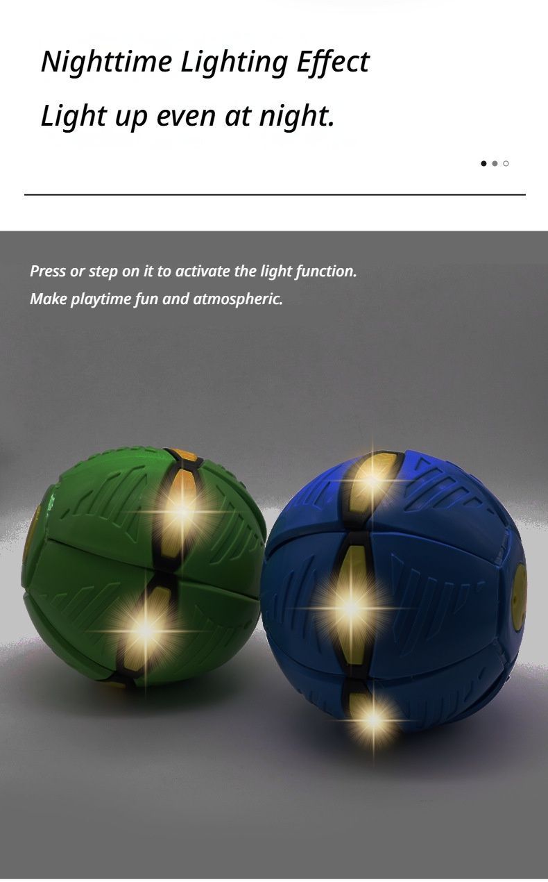 Frisbee Deformation Ball - Red + 3 Light Versionx5 V1221-FRISBEE-DEFORMATION-BALL-RED-3-LIGHT-VERSION-5