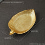 2317F-2501-Gold--VeinedLeaf25cm V1221-GOLD--VEINEDLEAF25CM