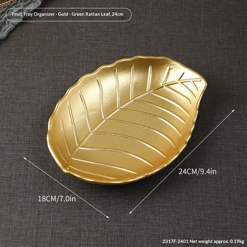 2317F-2502-Gold--VeinedLeaf30cm V1221-GOLD--VEINEDLEAF30CM