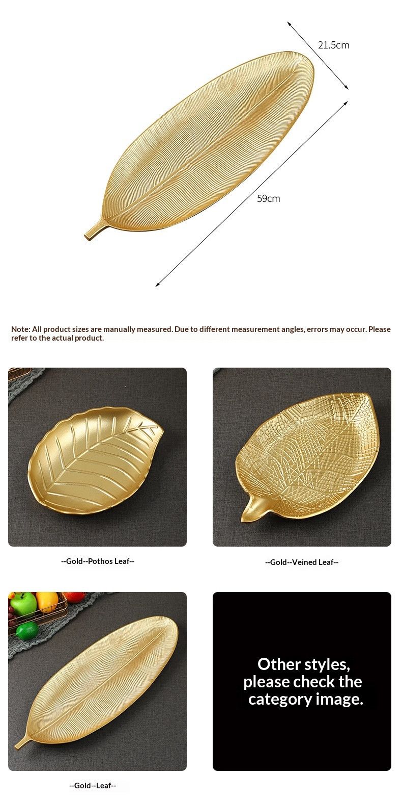 2317F-2502-Gold--VeinedLeaf30cm V1221-GOLD--VEINEDLEAF30CM