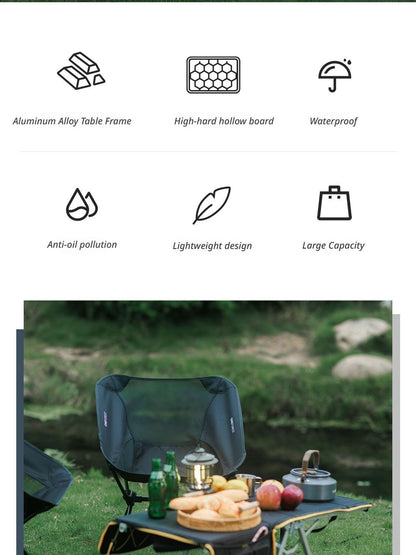Green 4-Piece Set-Bag+Aluminum Table Frame+2 Moon Chairs V1221-GREEN-4-PIECE-SET-BAG-ALUMINUM-TABLE-FRAME-2-MOON-CHAIRS