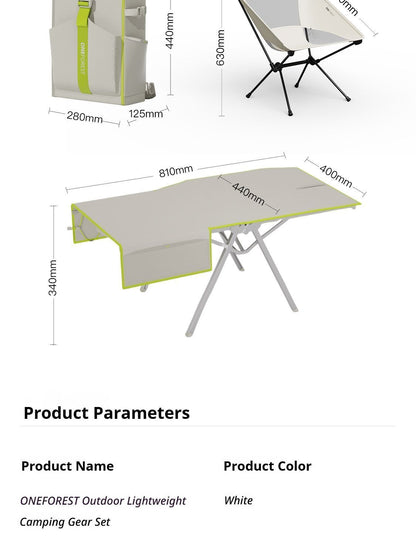 Green 4-Piece Set-Bag+Aluminum Table Frame+2 Moon Chairs V1221-GREEN-4-PIECE-SET-BAG-ALUMINUM-TABLE-FRAME-2-MOON-CHAIRS