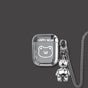 HAPPY Bear AirPods 1 2 Case+Keyring+Necklace V1221-HAPPY-BEAR-AIRPODS-1-2-CASE-KEYRING-NECKLACE
