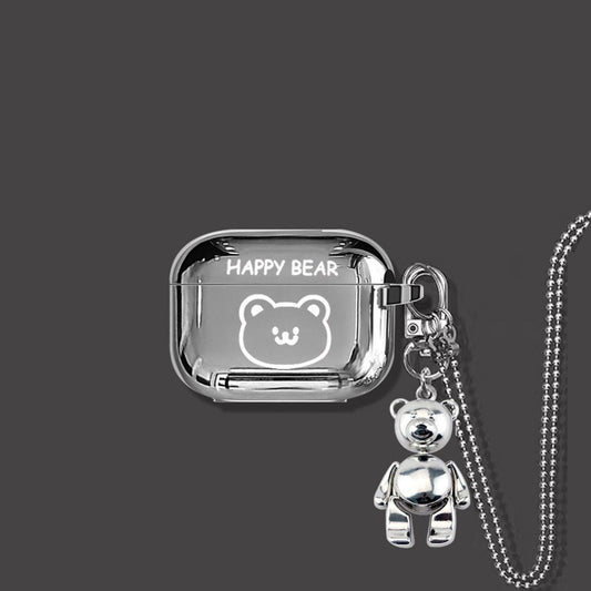HAPPY Bear AirPods 3 Case+Keyring+Necklace V1221-HAPPY-BEAR-AIRPODS-3-CASE-KEYRING-NECKLACE