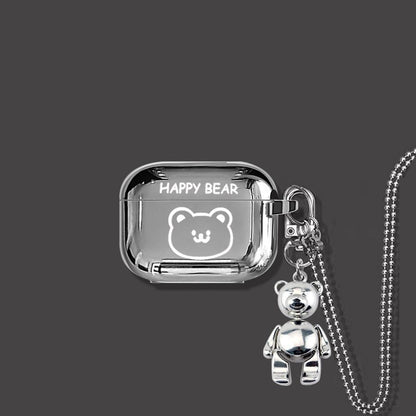 HAPPY Bear AirPods Pro Case+Keyring+Necklace V1221-HAPPY-BEAR-AIRPODS-PRO-CASE-KEYRING-NECKLACE