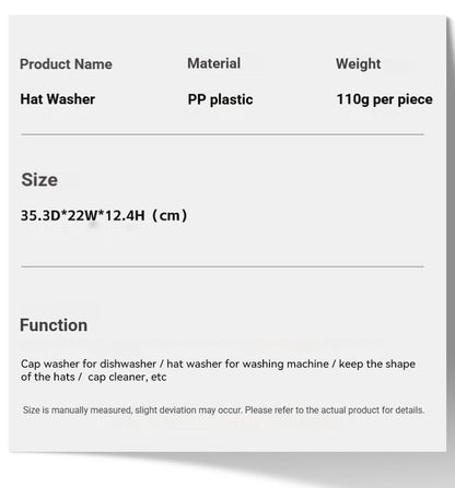 Hat protection frame-White V1221-HAT-PROTECTION-FRAME-WHITE