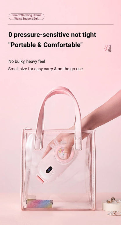 Heated Period Relief Waist Belt Pink Cute Baby V1221-HEATED-PERIOD-RELIEF-WAIST-BELT-PINK-CUTE-BABY