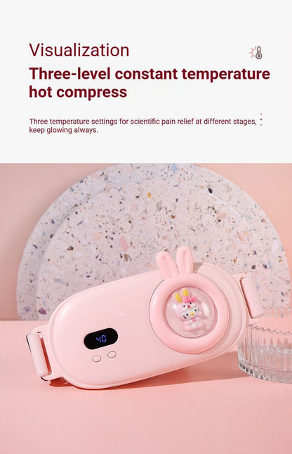 Heated Period Relief Waist Belt Pink Cute Baby V1221-HEATED-PERIOD-RELIEF-WAIST-BELT-PINK-CUTE-BABY