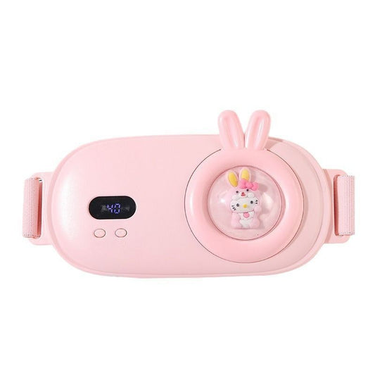 Heated Period Relief Waist Belt Pink Little Rabbit V1221-HEATED-PERIOD-RELIEF-WAIST-BELT-PINK-LITTLE-RABBIT