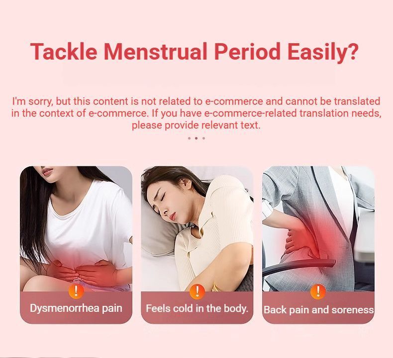 Heated Period Relief Waist Belt Pink Little Rabbit V1221-HEATED-PERIOD-RELIEF-WAIST-BELT-PINK-LITTLE-RABBIT