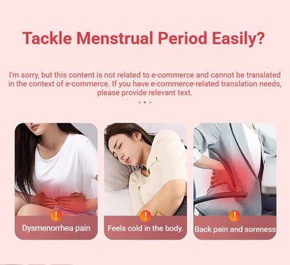 Heated Period Relief Waist Belt Pink Little Rabbit V1221-HEATED-PERIOD-RELIEF-WAIST-BELT-PINK-LITTLE-RABBIT