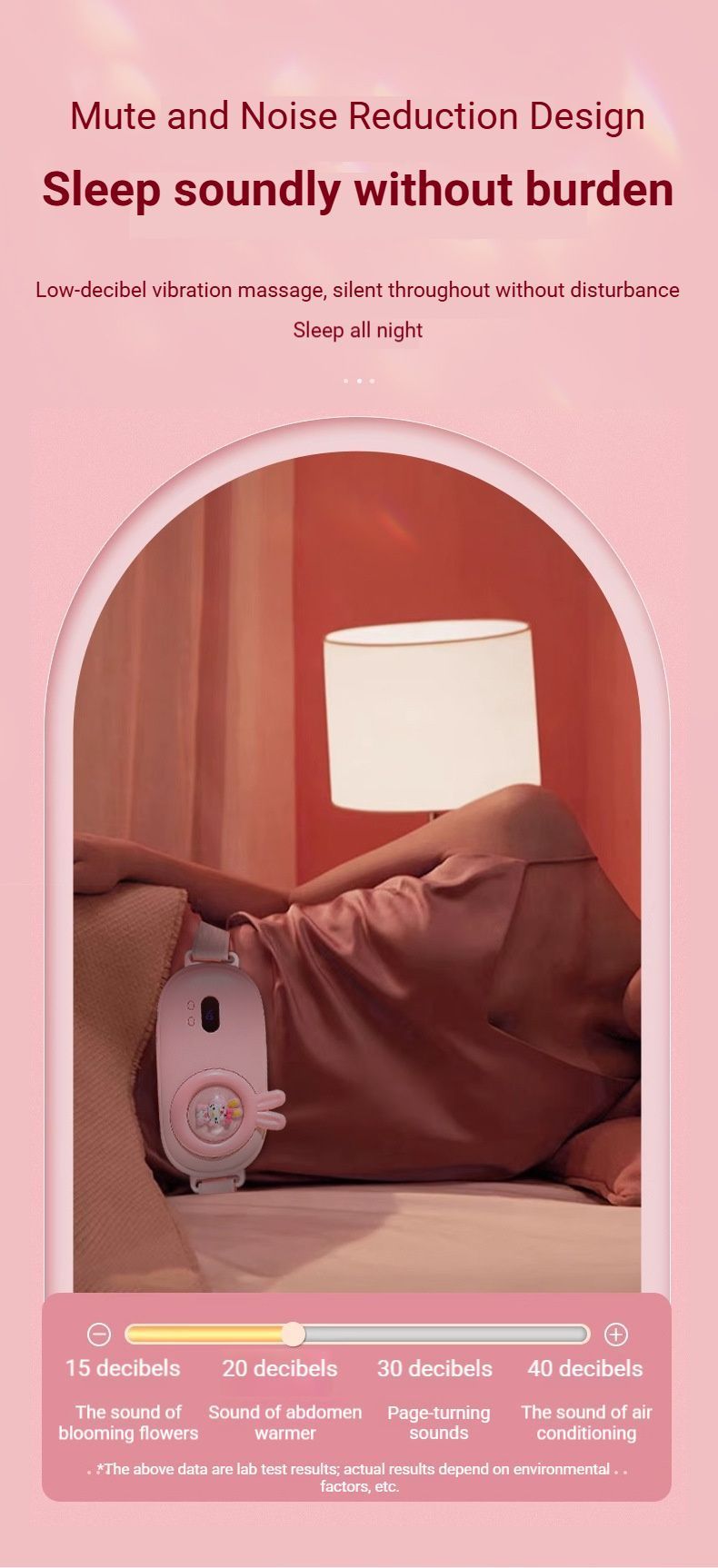 Heated Period Relief Waist Belt Pink Little Rabbit V1221-HEATED-PERIOD-RELIEF-WAIST-BELT-PINK-LITTLE-RABBIT