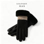 Ladies Winter Warm Cashmere Gloves DY50 Black V1221-LADIES-WINTER-WARM-CASHMERE-GLOVES-DY50-BLACK