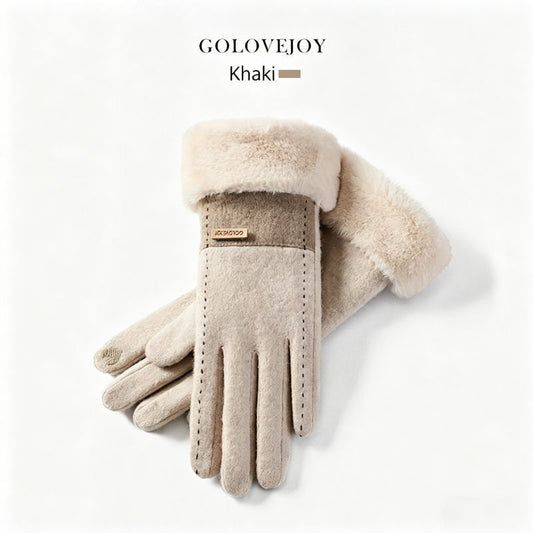 Ladies Winter Warm Cashmere Gloves DY50 Black V1221-LADIES-WINTER-WARM-CASHMERE-GLOVES-DY50-BLACK