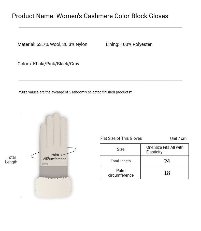 Ladies Winter Warm Cashmere Gloves DY50 Black V1221-LADIES-WINTER-WARM-CASHMERE-GLOVES-DY50-BLACK