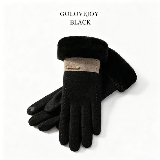 Ladies Winter Warm Cashmere Gloves DY50 Khaki V1221-LADIES-WINTER-WARM-CASHMERE-GLOVES-DY50-KHAKI