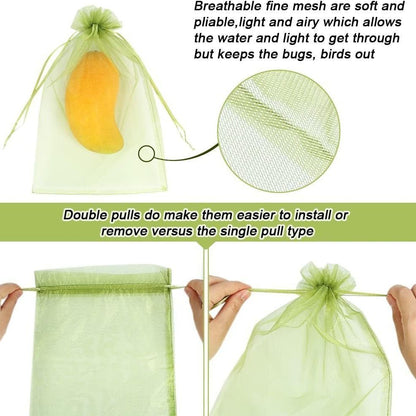 Insect-proofMeshBags,Light Purple,20-Pack V1221-LIGHT-PURPLE10X15CM