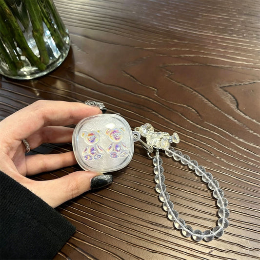 Little Bear Clear Earphone Case + Little Bear Clear Bracelet V1221-LITTLE-BEAR-CLEAR-EARPHONE-CASE-LITTLE-BEAR-CLEAR-BRACELET