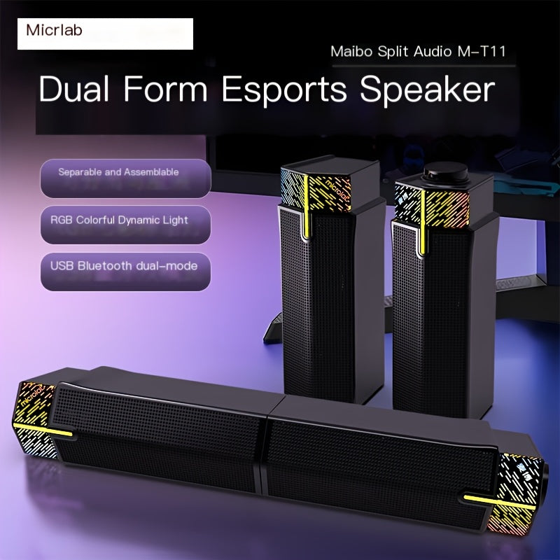 M-T11 Bluetooth wired speaker-Black V1221-M-T11-BLUETOOTH-WIRED-SPEAKER-BLACK