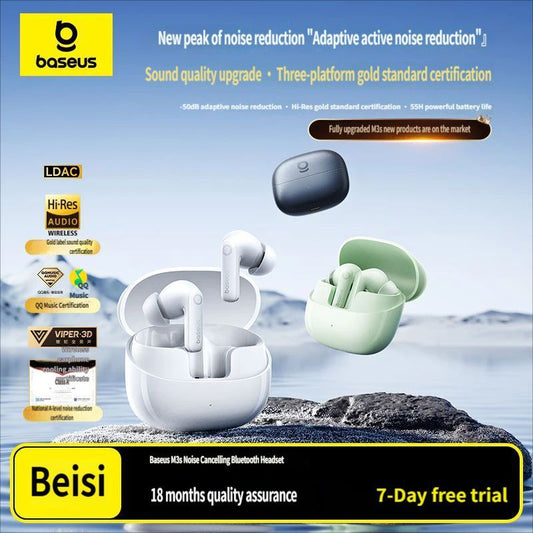 M3s Bluetooth headset-White V1221-M3S-BLUETOOTH-HEADSET-WHITE