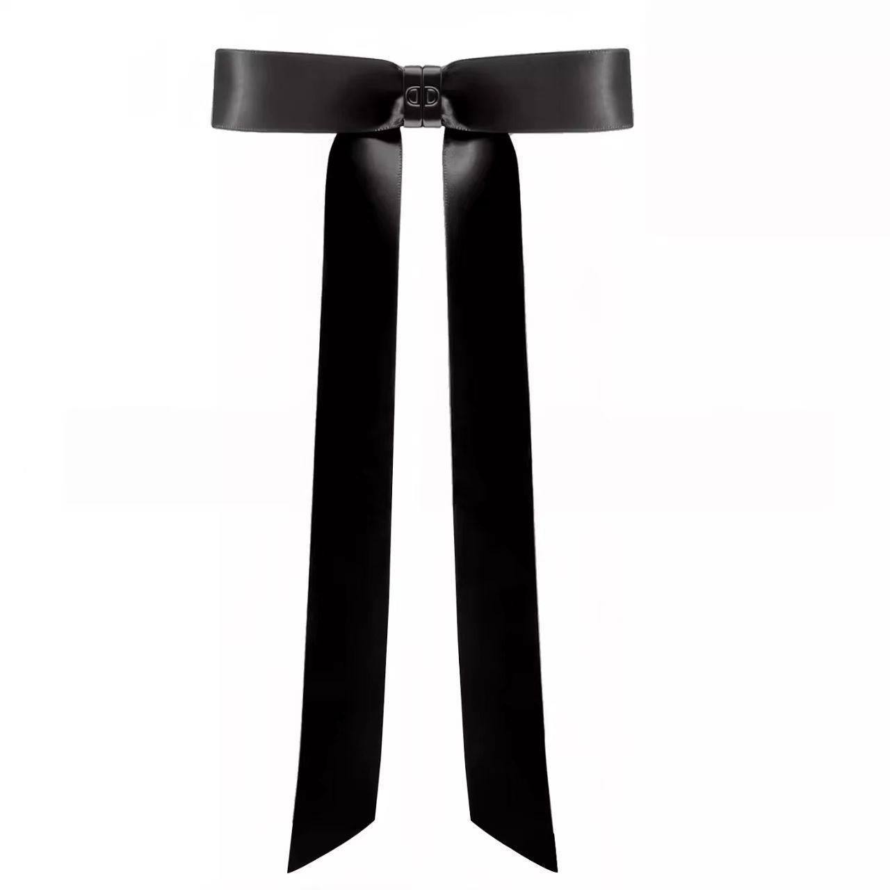 Magnetic Bow Hair Claw Clip Black V1221-MAGNETIC-BOW-HAIR-CLAW-CLIP-BLACK