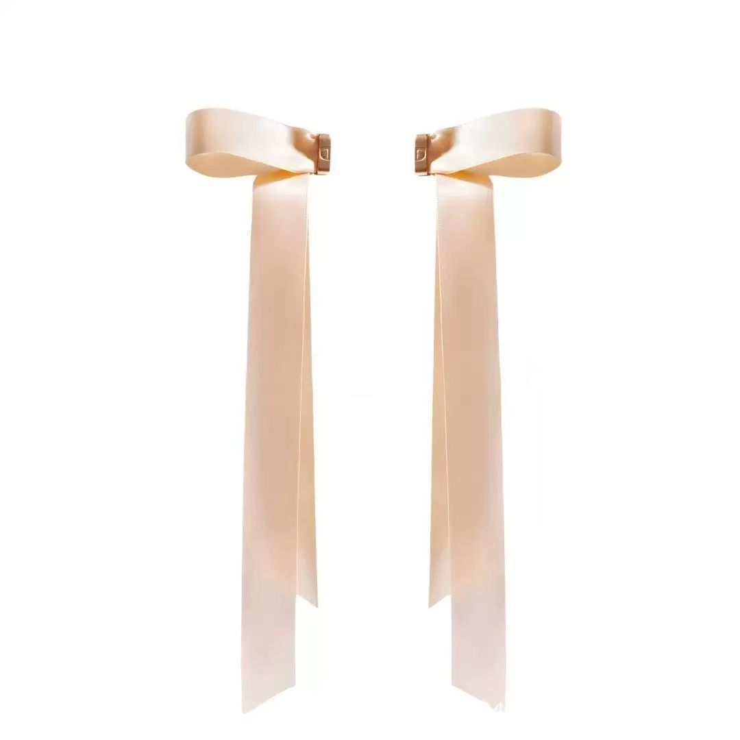 Magnetic Bow Hair Claw Clip Pink V1221-MAGNETIC-BOW-HAIR-CLAW-CLIP-PINK