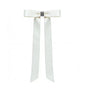 Magnetic Bow Hair Claw Clip White V1221-MAGNETIC-BOW-HAIR-CLAW-CLIP-WHITE