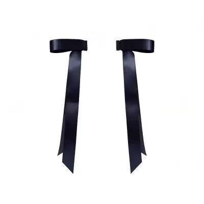 Magnetic Bow Hair Claw Clip White V1221-MAGNETIC-BOW-HAIR-CLAW-CLIP-WHITE