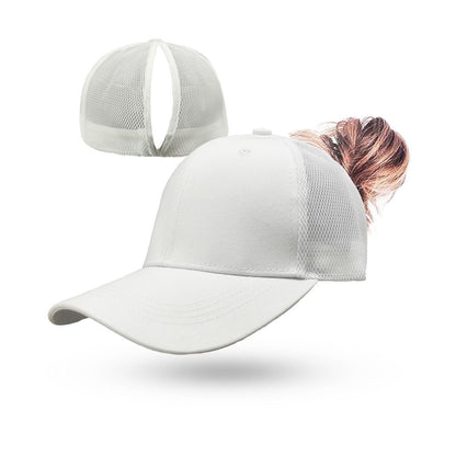 Magnetic Ponytail Cap Black V1221-MAGNETIC-PONYTAIL-CAP-BLACK