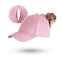 Magnetic Ponytail Cap Pink V1221-MAGNETIC-PONYTAIL-CAP-PINK