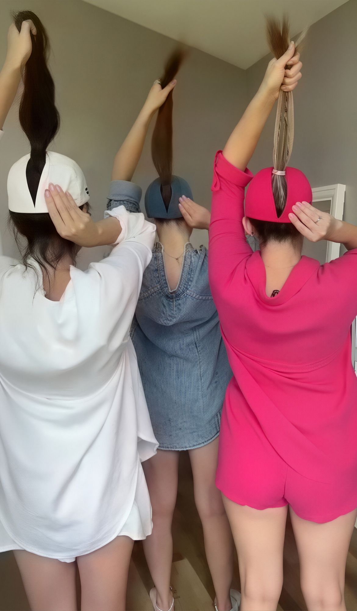 Magnetic Ponytail Cap Rhine Blue V1221-MAGNETIC-PONYTAIL-CAP-RHINE-BLUE