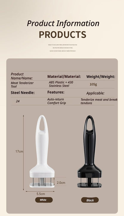 StainlessSteelMeatTenderizer V1221-MEATLOOSENINGNEEDLE-BLACK